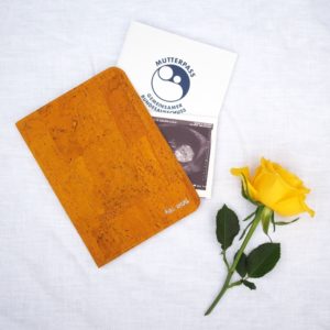 Hülle Hoa Hong für Mutterpass // Senfgelb