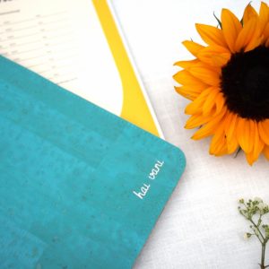 Hülle Hoa Huong Duong für Kinderuntersuchungsheft // Ozeanblau