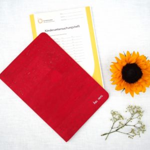 Hülle Hoa Huong Duong für Kinderuntersuchungsheft // Rot